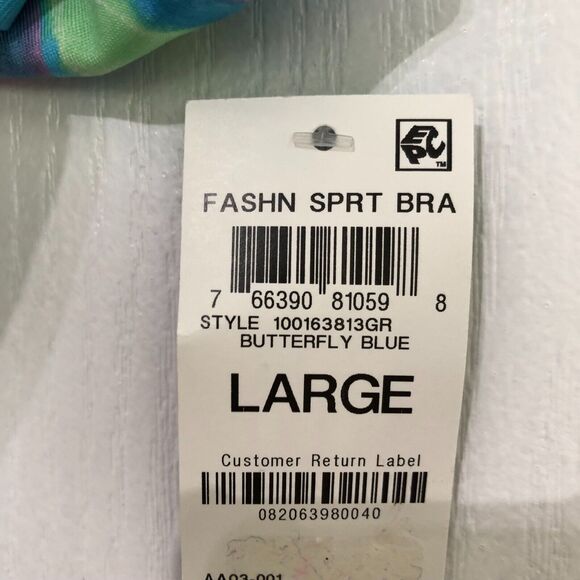 ID Ideology‎ Kids Tank Top Large Butterfly Blue Racerback Sleeveless NWT - Picture 6 of 6